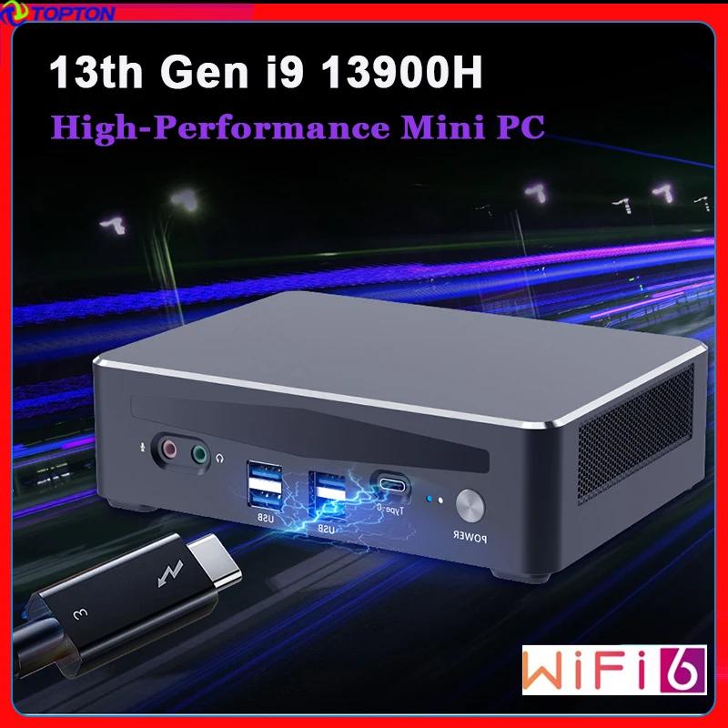 Topton  13  ̴ PC ̸, i9 13900H, NUC  11, 2 * DDR5, 2 * PCIE4.0, 2*2.5G LAN ̹ ũž ̴ ǻ, WiFi6 V60
